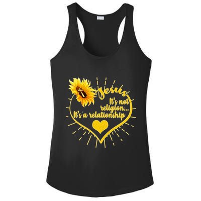 Jesus  It's Not Religion It's A Relationship Ladies PosiCharge Competitor Racerback Tank