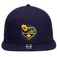 Jesus  It's Not Religion It's A Relationship 7 Panel Mesh Trucker Snapback Hat