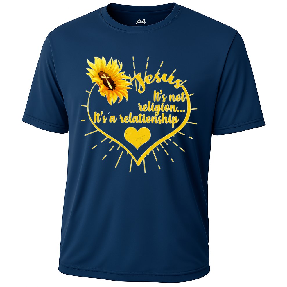Jesus  It's Not Religion It's A Relationship Performance Shirt