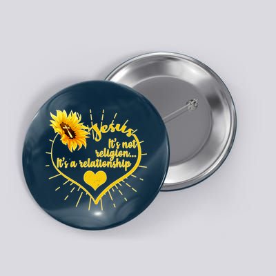 Jesus  It's Not Religion It's A Relationship Button