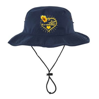 Jesus  It's Not Religion It's A Relationship Bucket Hat