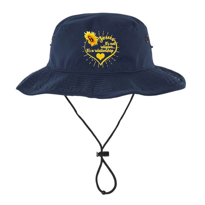 Jesus  It's Not Religion It's A Relationship Bucket Hat