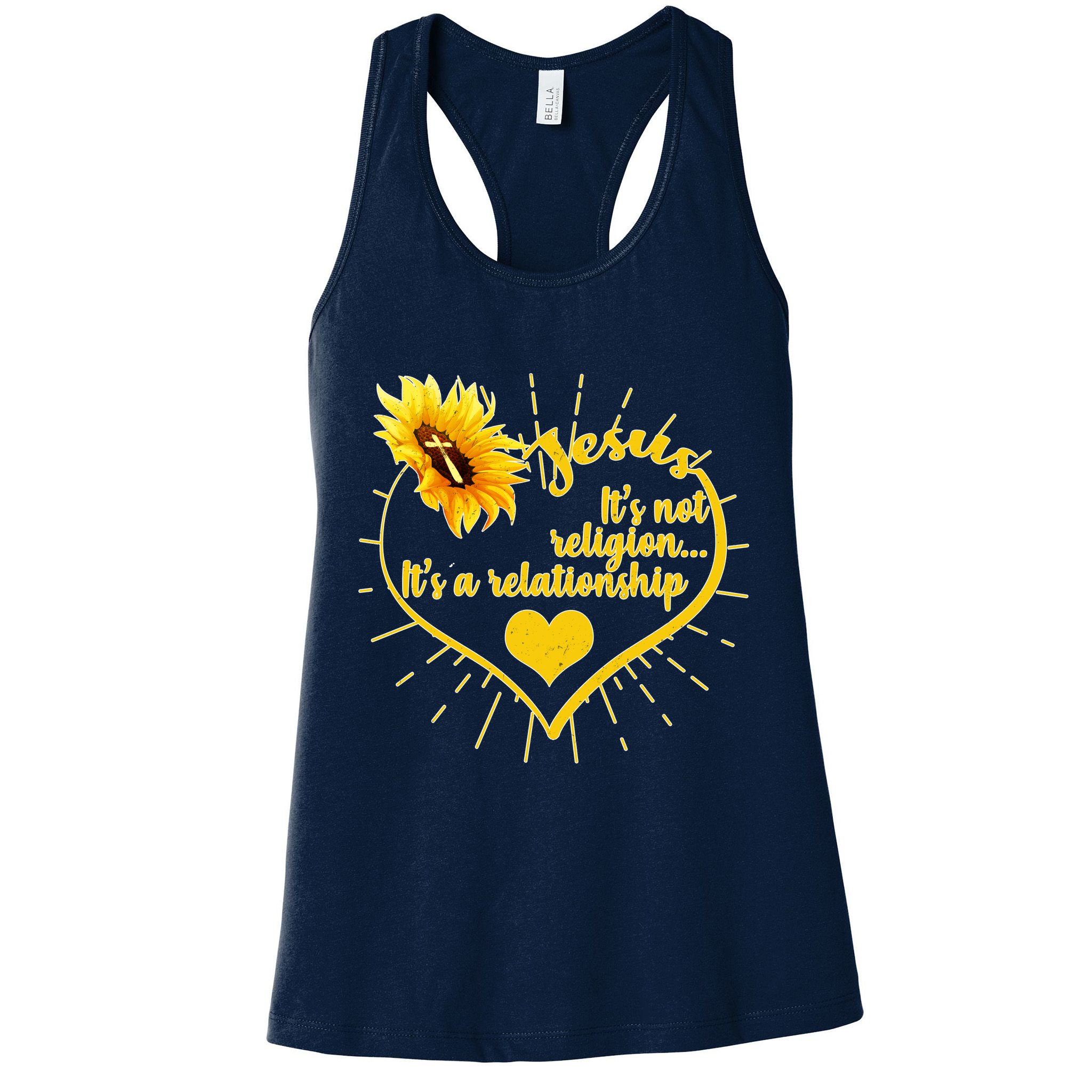 Jesus  It's Not Religion It's A Relationship Womens Tank Top