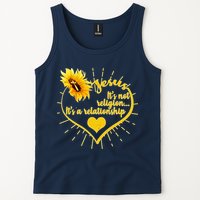 Jesus  It's Not Religion It's A Relationship Tank Top