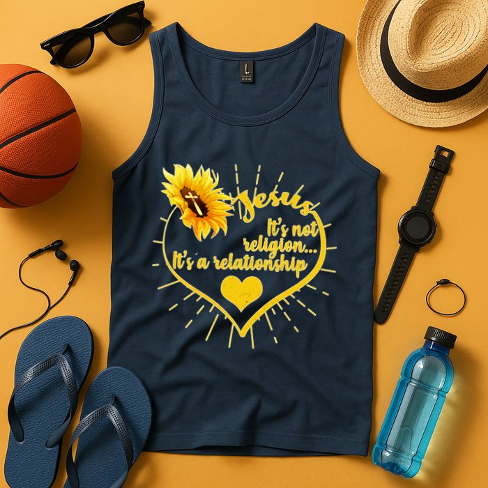 Jesus  It's Not Religion It's A Relationship Tank Top
