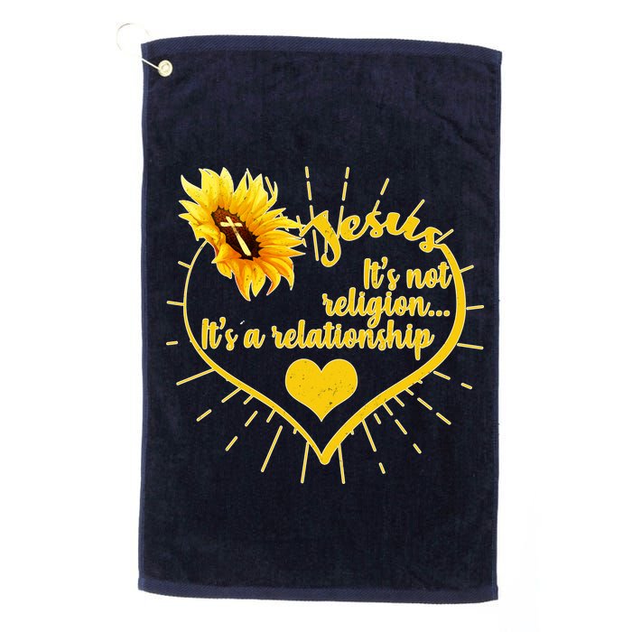 Jesus  It's Not Religion It's A Relationship Golf Towel