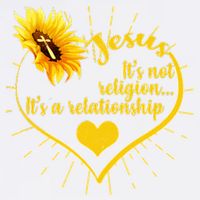 Jesus  It's Not Religion It's A Relationship Garment-Dyed Sweatshirt