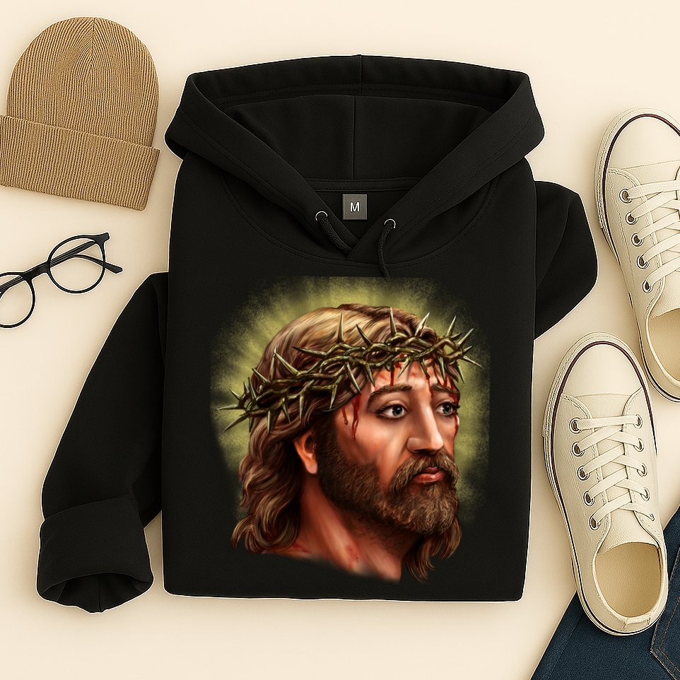 Jesus Abstract Portrait Hoodie