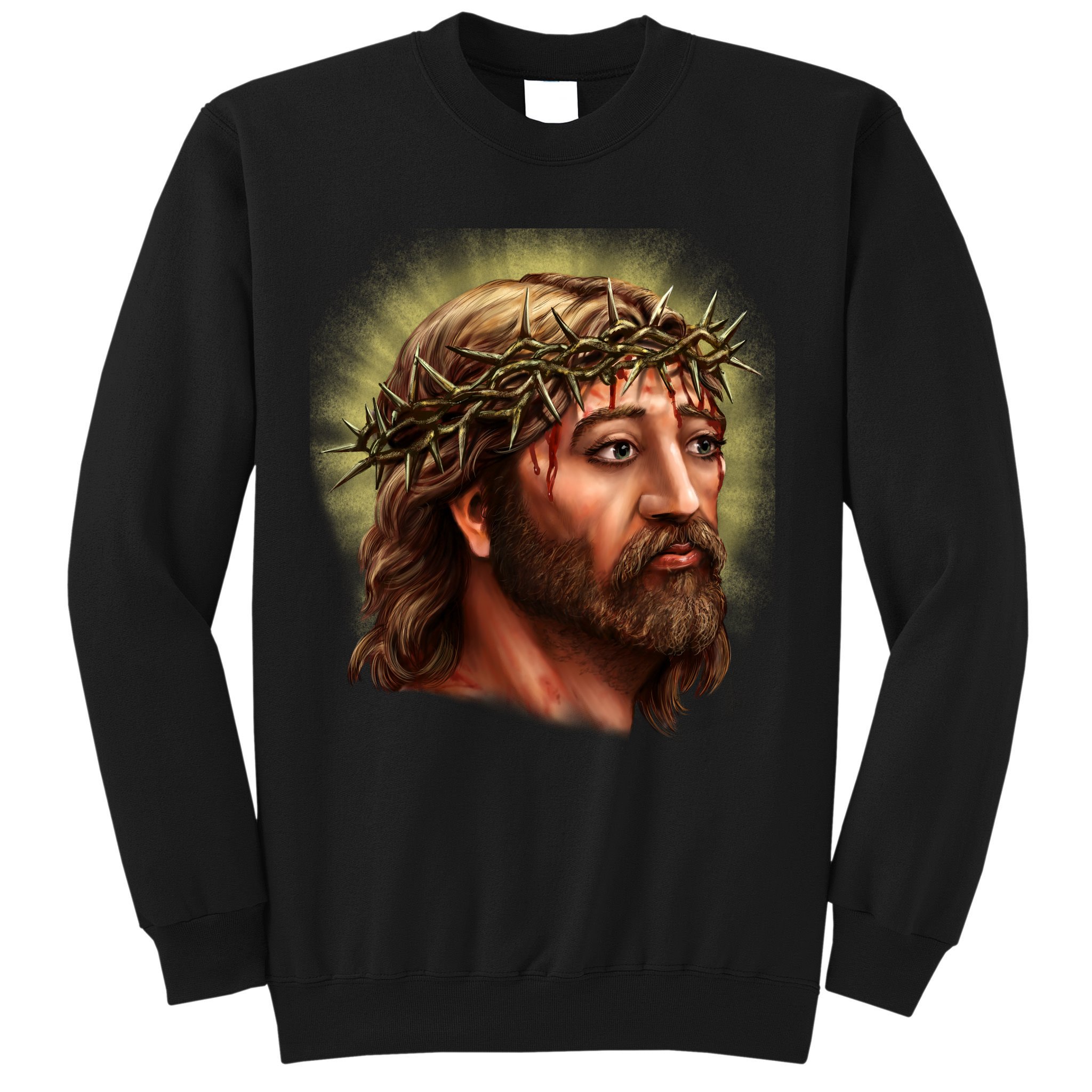 Jesus Abstract Portrait Sweatshirt