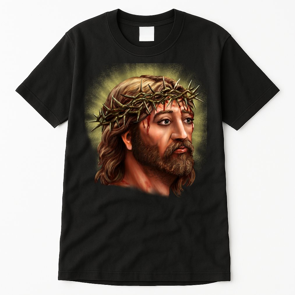 Jesus Abstract Portrait Tall T-Shirt