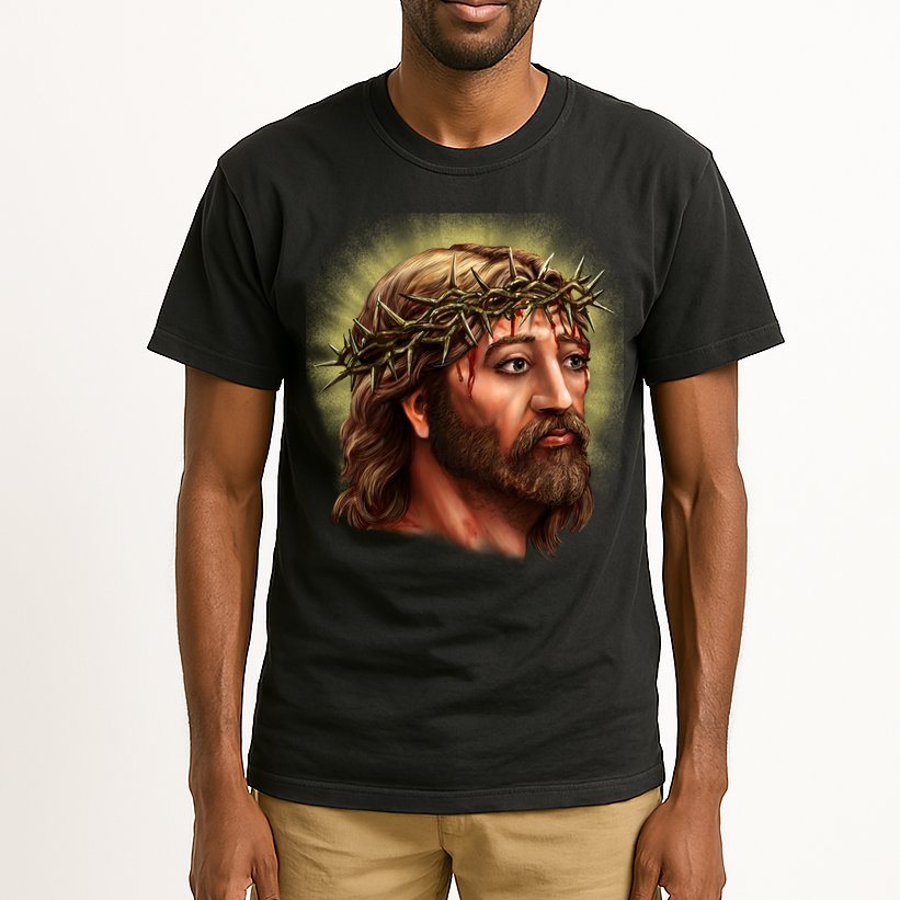 Jesus Abstract Portrait Tall T-Shirt