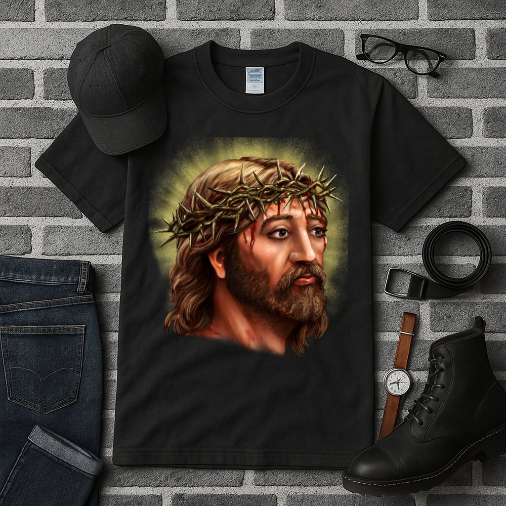 Jesus Abstract Portrait Tall T-Shirt