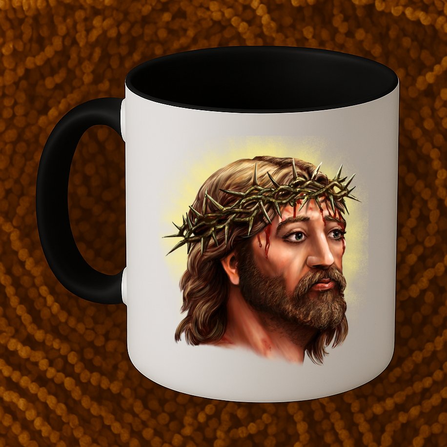 Jesus Abstract Portrait Mug