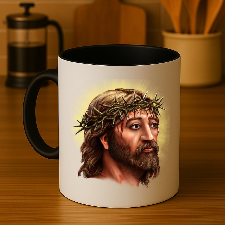 Jesus Abstract Portrait Mug