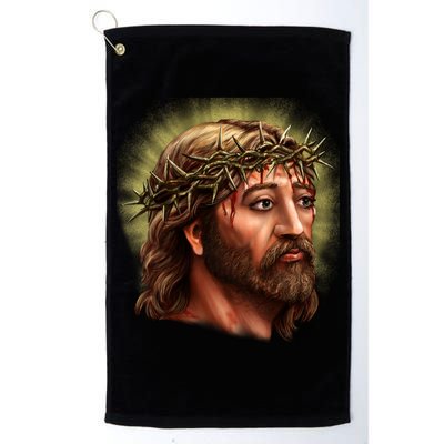 Jesus Abstract Portrait Golf Towel