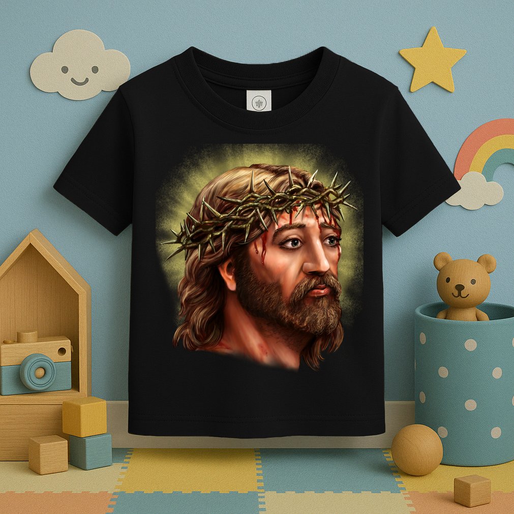 Jesus Abstract Portrait Toddler T-Shirt