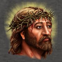 Jesus Abstract Portrait Vector Backpack