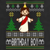 Jesus Birthday Boy Ugly Christmas Beanie