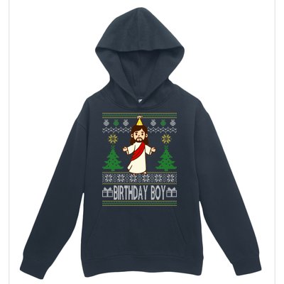 Jesus Birthday Boy Ugly Christmas Urban Pullover Hoodie