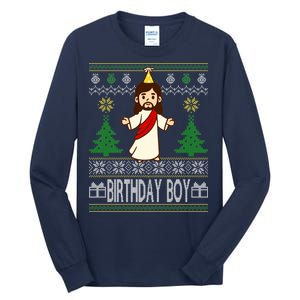 Jesus Birthday Boy Ugly Christmas Tall Long Sleeve T-Shirt