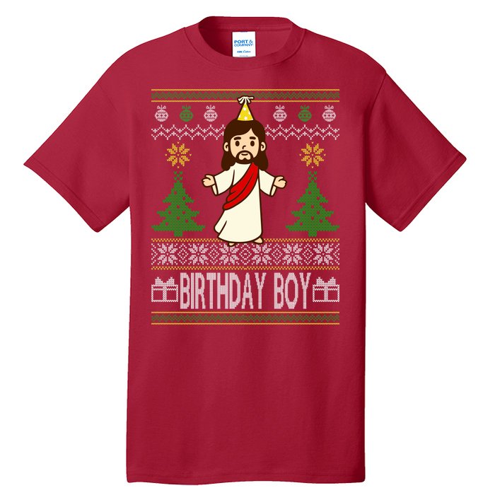 Jesus Birthday Boy Ugly Christmas Tall T-Shirt