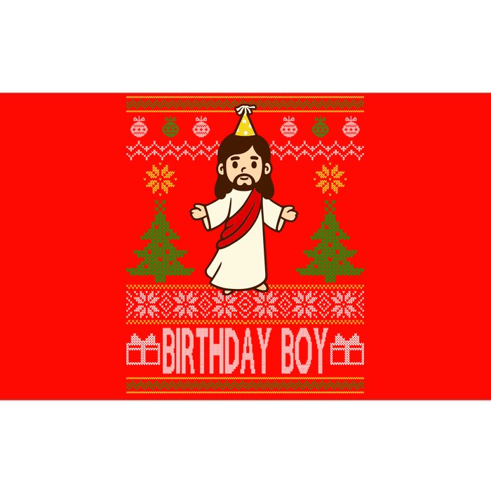 Jesus Birthday Boy Ugly Christmas Bumper Sticker