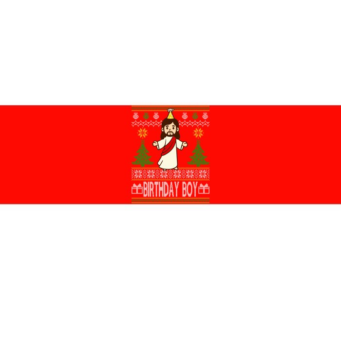 Jesus Birthday Boy Ugly Christmas Bumper Sticker