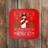 Jesus Birthday Boy Ugly Christmas Coaster