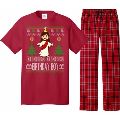 Jesus Birthday Boy Ugly Christmas Pajama Set