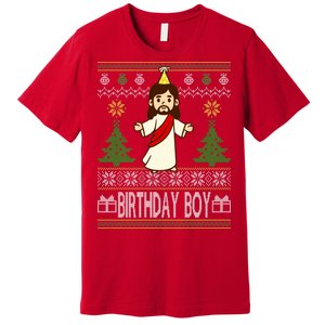 Jesus Birthday Boy Ugly Christmas Premium T-Shirt