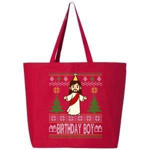 Jesus Birthday Boy Ugly Christmas 25L Jumbo Tote