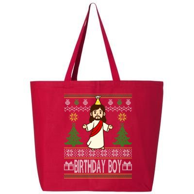 Jesus Birthday Boy Ugly Christmas 25L Jumbo Tote