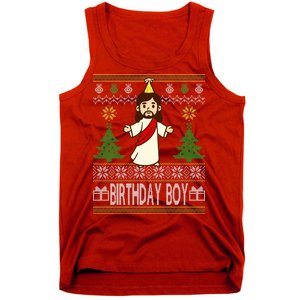 Jesus Birthday Boy Ugly Christmas Tank Top