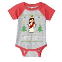 Jesus Birthday Boy Ugly Christmas Infant Baby Jersey Bodysuit