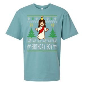 Jesus Birthday Boy Ugly Christmas Sueded Cloud Jersey T-Shirt