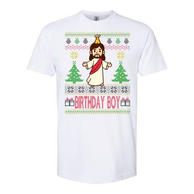 Jesus Birthday Boy Ugly Christmas Softstyle® CVC T-Shirt