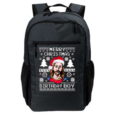 Jesus Birthday Ugly Christmas Sweater Daily Commute Backpack