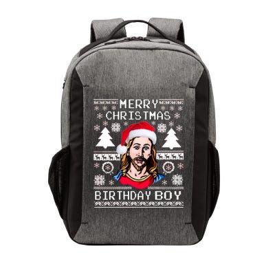 Jesus Birthday Ugly Christmas Sweater Vector Backpack