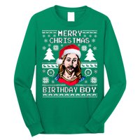 Jesus Birthday Ugly Christmas Sweater Long Sleeve Shirt