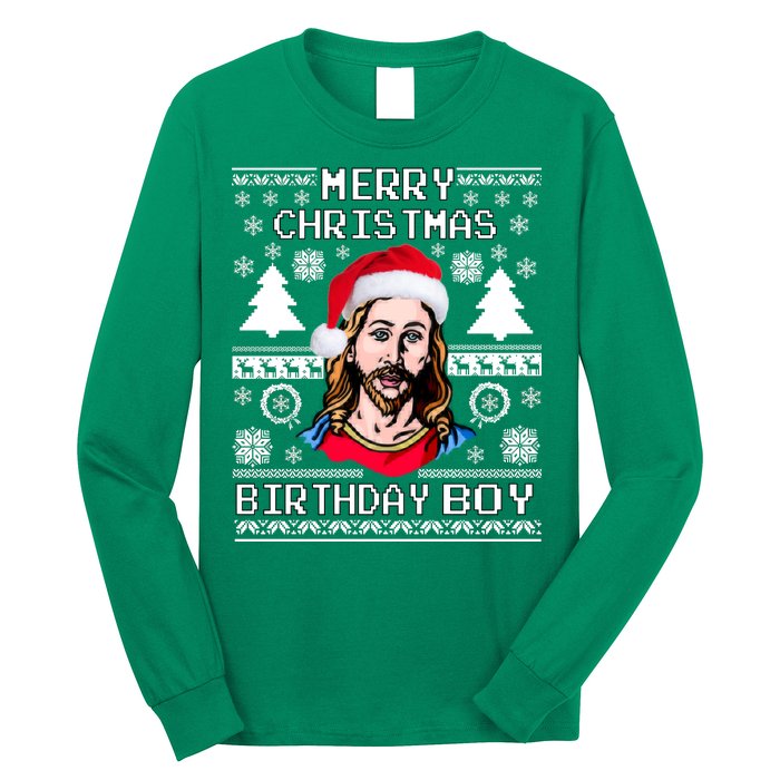 Jesus Birthday Ugly Christmas Sweater Long Sleeve Shirt