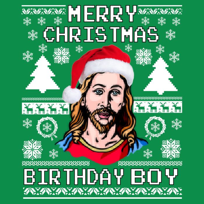 Jesus Birthday Ugly Christmas Sweater Long Sleeve Shirt