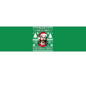 Jesus Birthday Ugly Christmas Sweater Bumper Sticker