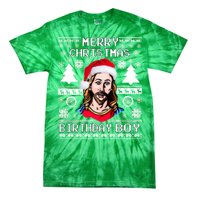 Jesus Birthday Ugly Christmas Sweater Tie-Dye T-Shirt