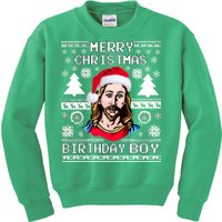 Jesus Birthday Ugly Christmas Sweater Kids Sweatshirt