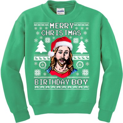 Jesus Birthday Ugly Christmas Sweater Kids Sweatshirt