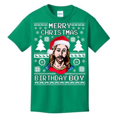 Jesus Birthday Ugly Christmas Sweater Kids T-Shirt