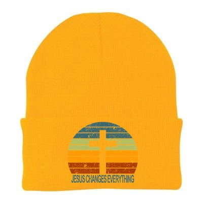 Jesus Changes Everything Knit Cap Winter Beanie