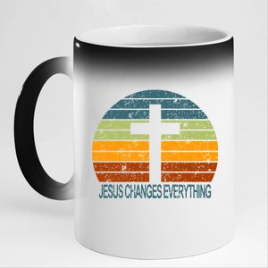 Jesus Changes Everything 11oz Black Color Changing Mug