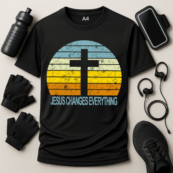 Jesus Changes Everything Cooling Performance Crew T-Shirt
