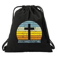 Jesus Changes Everything Drawstring Bag